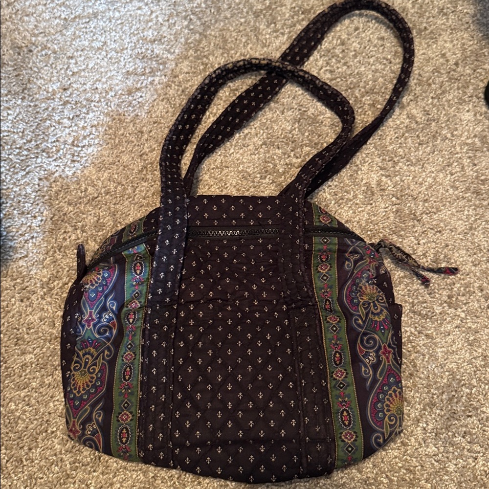 Vera Bradley mini duffel Shoulder Bag with Quilted Design. Rare